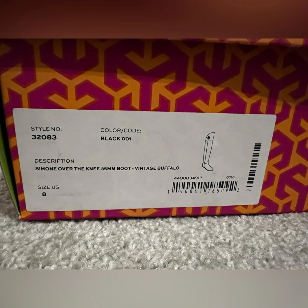 Tory Burch SIMONE OVER THE KNEE 35MM BOOT - VINTAGE BUFFALO NWT - Picture 12 of 13